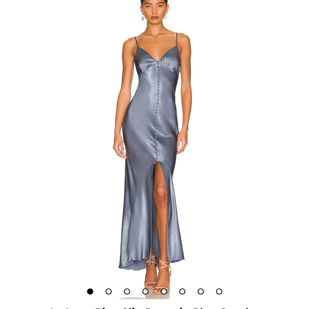 Shona Joy La Lune Bias Slip Dress in Forest